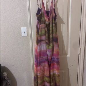 wild fable Pink & Purple Tie-Dye Maxi Dress